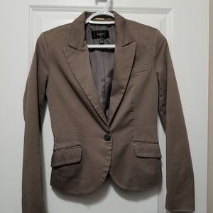 Tailored blazer faux pockets